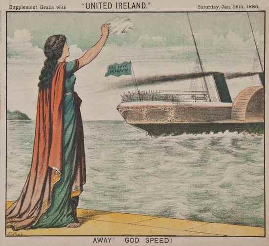 Appraisal: Irish Home Rule - a quantity of caricatures issued as