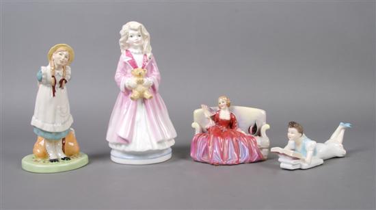 Appraisal: A Group of Four Royal Doulton Porcelain Figures Height of