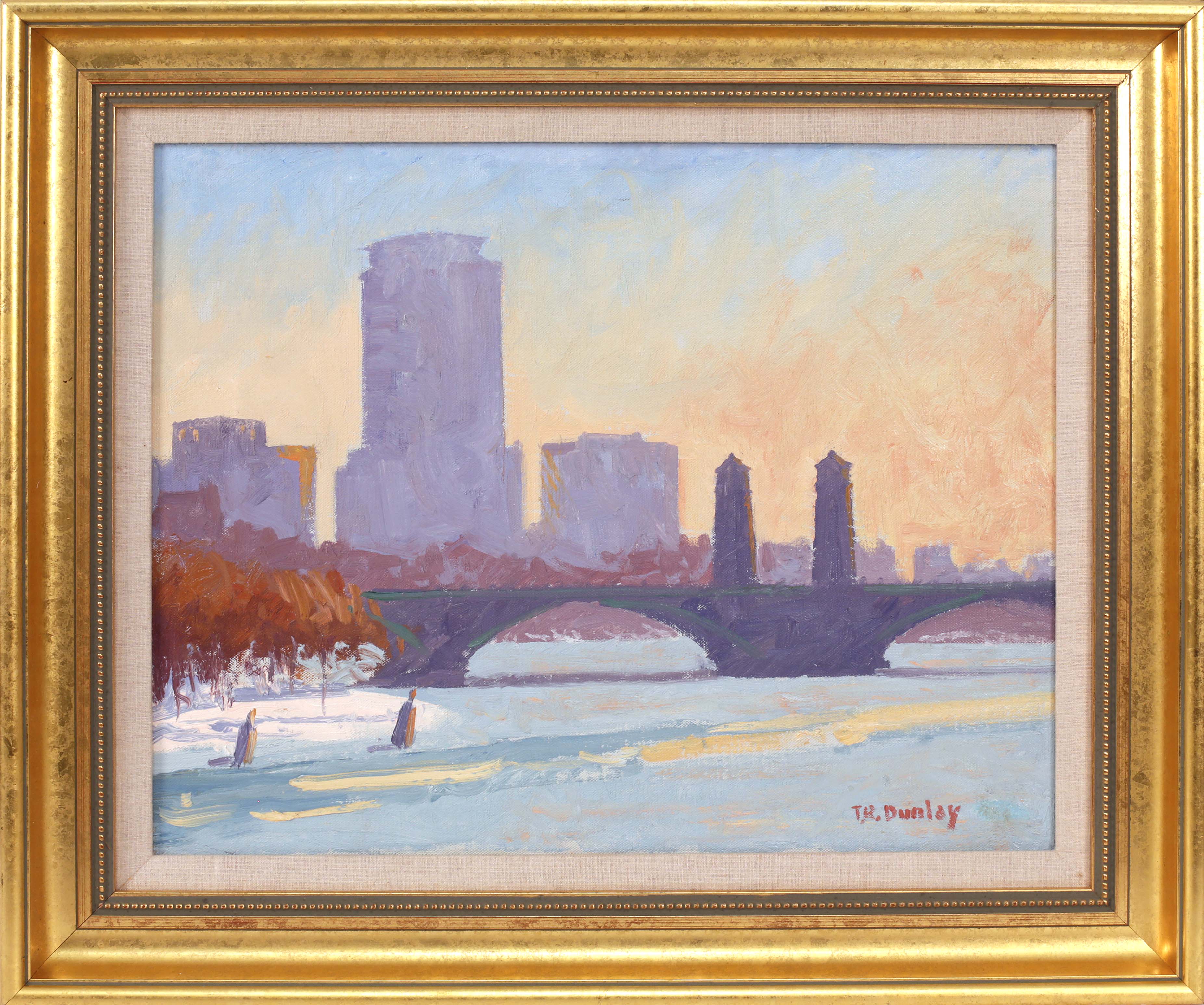 Appraisal: THOMAS DUNLAYMassachusetts ContemporaryThe Longfellow Bridge Boston Signed lower right T