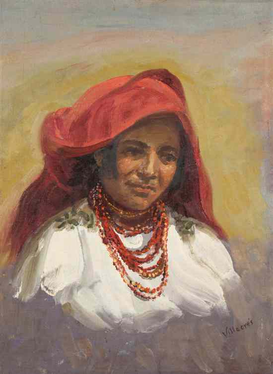 Appraisal: Cesar Villacres United States Ecuador - Portrait of a Lady