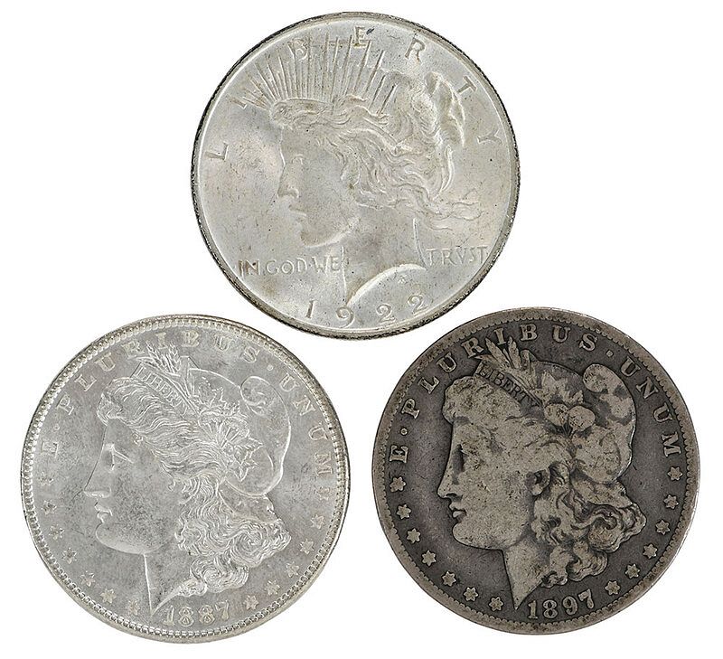 Appraisal: U S Silver Dollars Morgan Dollars dates spanning from to