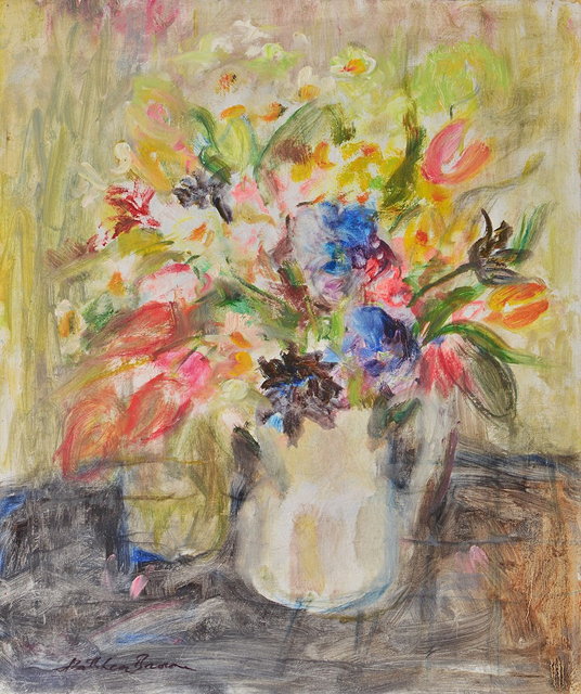 Appraisal: Kathleen Browne New Zealand - Mixed flowers in a vasesigned