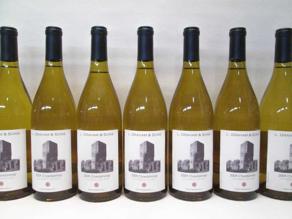 Appraisal: EIGHTY-EIGHT BOTTLES OF VINTAGE CALIFORNIA CHARDONNAY L Graham Sons Artisan