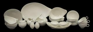 Appraisal: MID-CENTURY EVA ZEISEL HALLCRAFT DINNER SET set of Mid-century porcelain