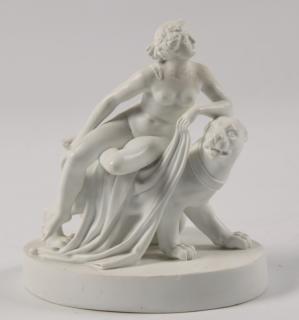 Appraisal: MEISSEN BLANC DE CHENE PORCELAIN FIGURE OF FEMALE NUDE SEATED