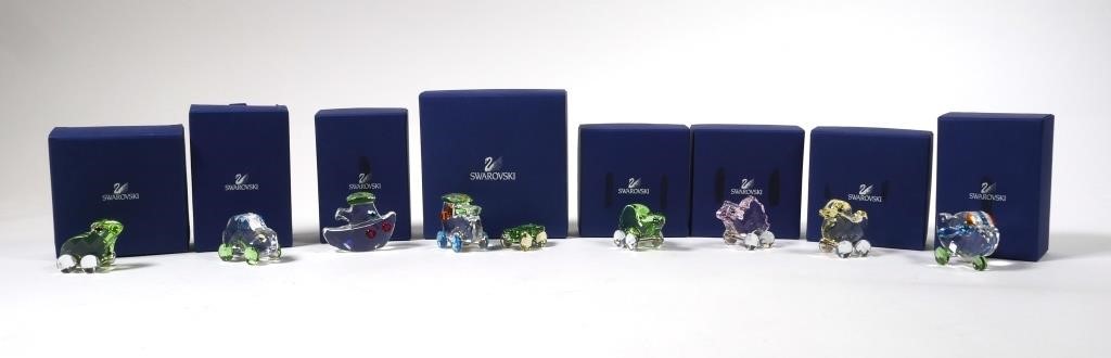 Appraisal: Group of Polychrome Swarovski crystal representations of classic children's rolling