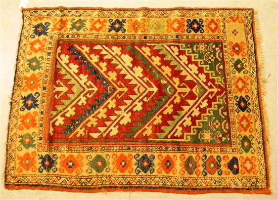 Appraisal: Antique Turkish prayer rug ' '' x ' '' old