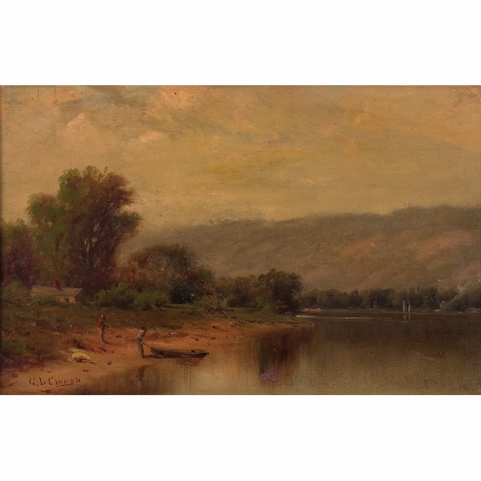 Appraisal: George Lafayette Clough American - Mountain Lake c oil on