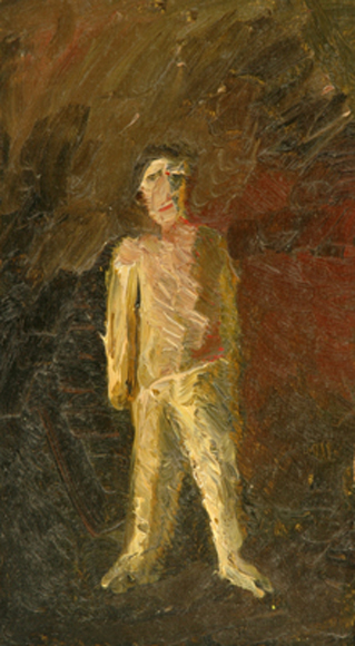 Appraisal: John Kelly born Figure of a Man oil on board