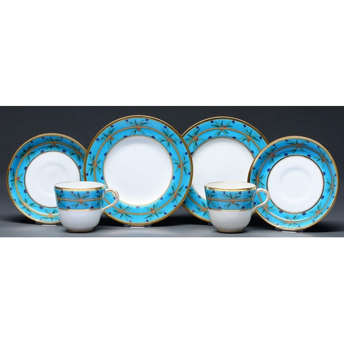 Appraisal: A pair of Mintons bone china Aesthetic cups saucers and