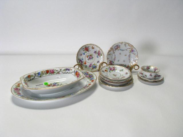 Appraisal: Group of Dresden porcelain tableware largest piece is x inch