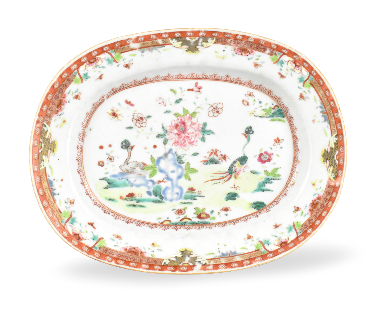 Appraisal: A Chinese export famille rose plate dating from the th