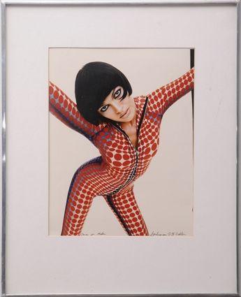 Appraisal: OP ART JUMPSUIT Color photograph x in inscribed below image