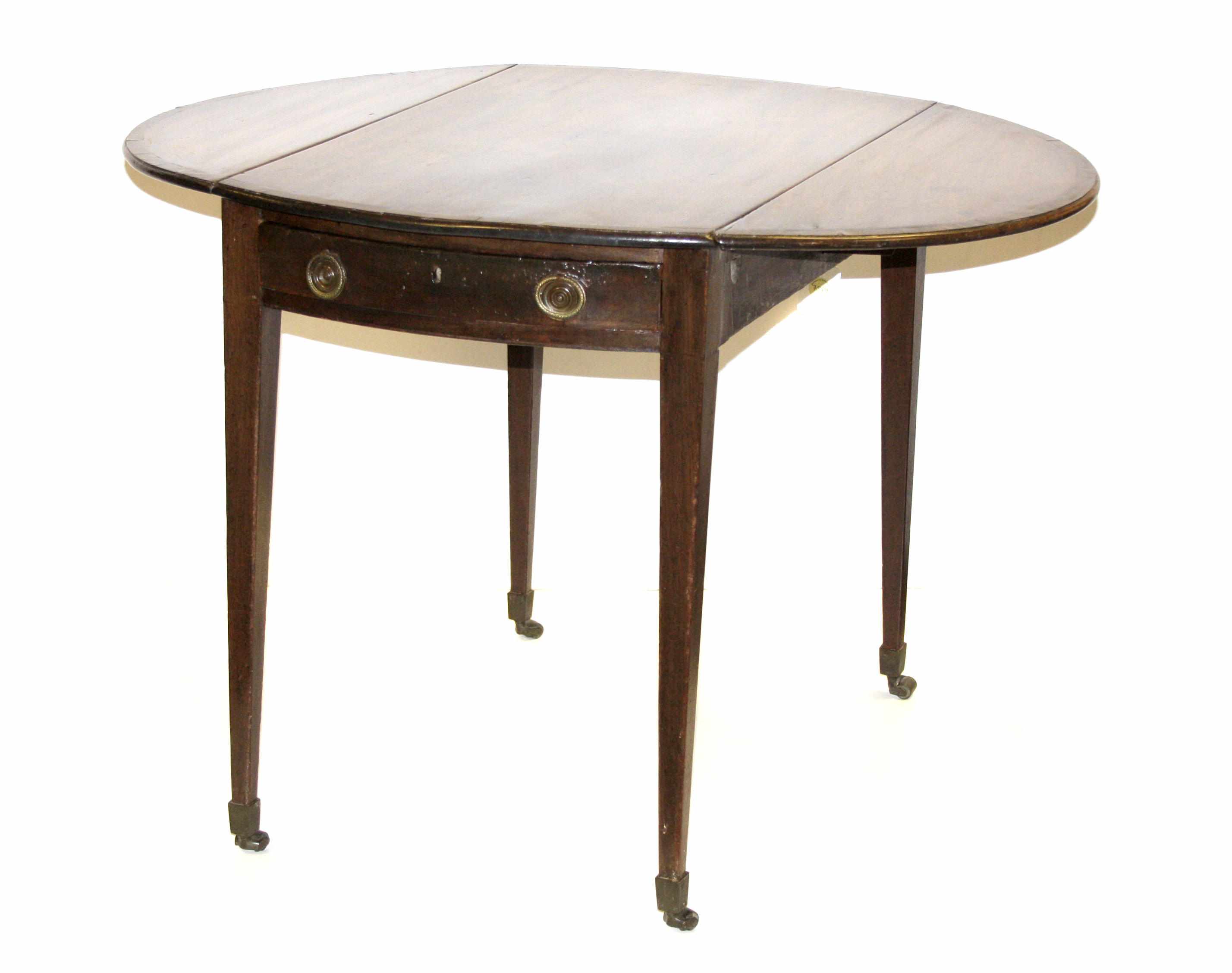 Appraisal: A George III style mahogany pembroke table height in width