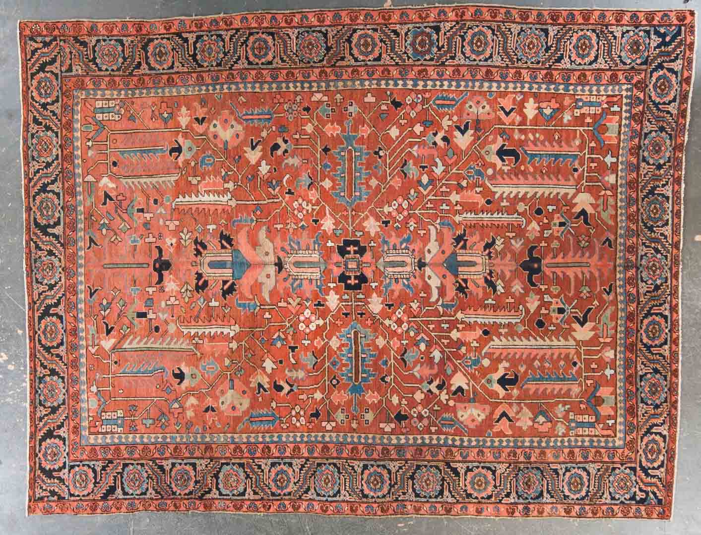 Appraisal: Antique Herez carpet approx x Persia circa