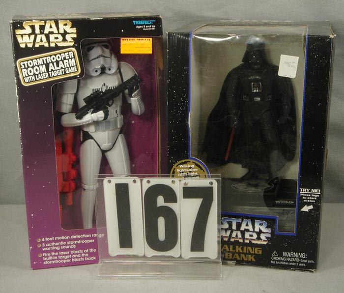 Appraisal: Star Wars Darth Vader Talking Coin Bank and Storm Trooper