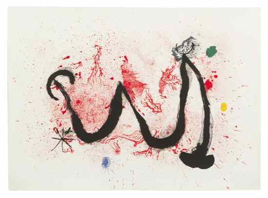 Appraisal: Joan Miro Spanish - The Fire Dance color lithograph edition