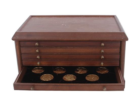 Appraisal: Leonardo Da Vinci sterling coin set Franklin Mint fifty K