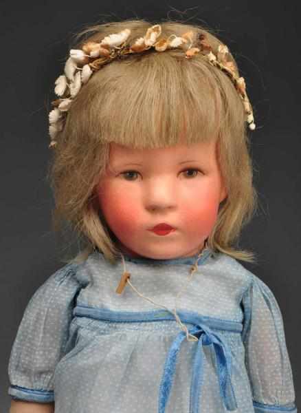 Appraisal: Kathe Kruse Girl Doll Description Known as the Deudsche Kind