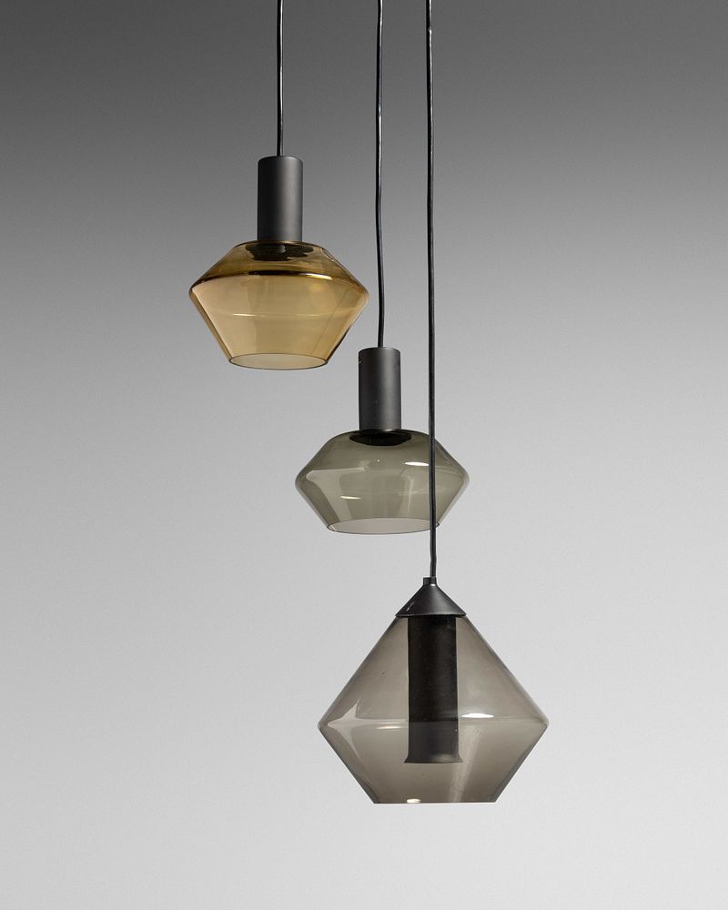 Appraisal: Tapio Wirkkala Finnish - Three-Light Pendant Lamp Idman Oy Finland