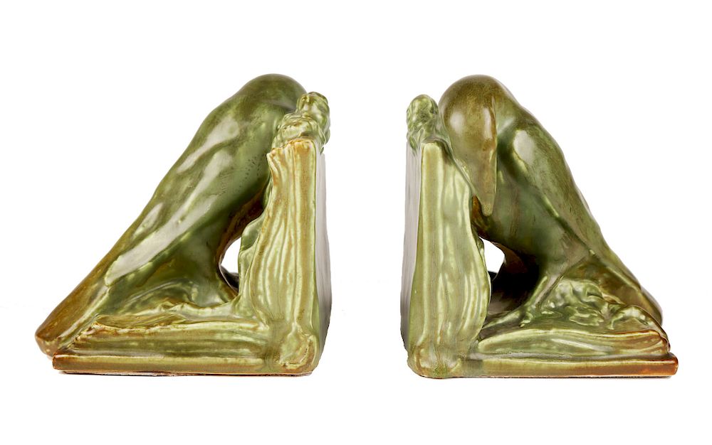 Appraisal: Rookwood Pottery Co American founded in Pair of Bookends Rookwood