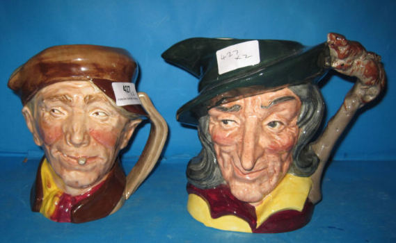 Appraisal: Royal Doulton Large Character Jugs Arry D and Pied Piper