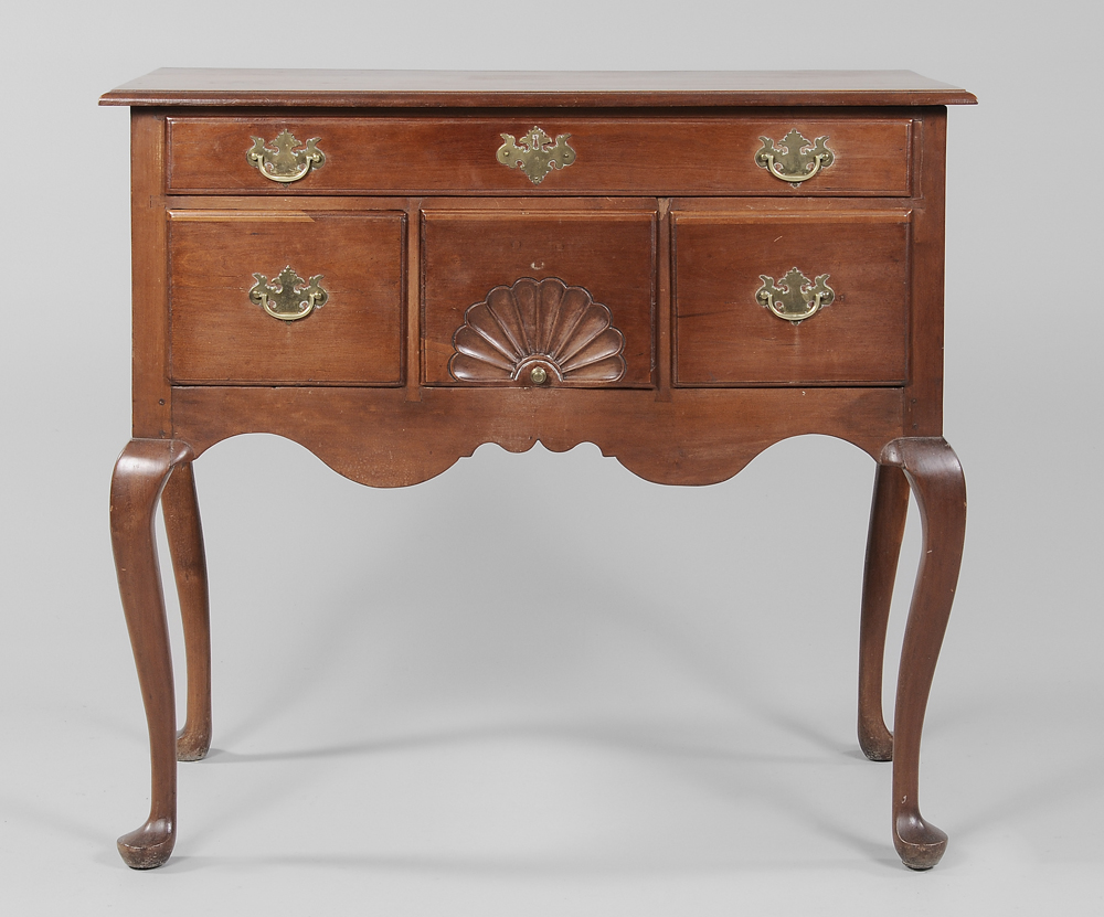 Appraisal: American Queen Anne Cherry Lowboy Connecticut th century cherry with