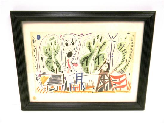 Appraisal: After Pablo Picasso Spanish - reproduction print after original drawing