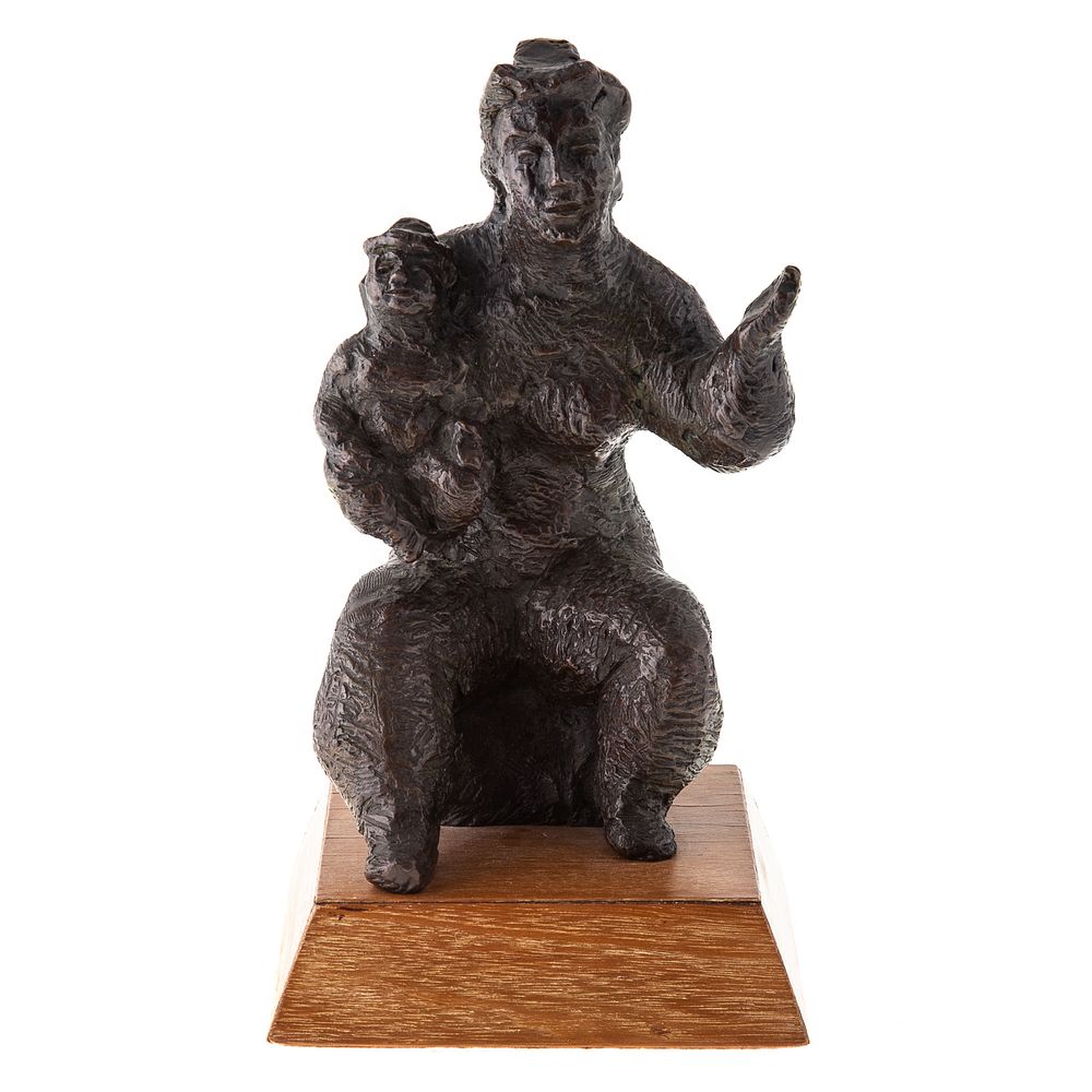 Appraisal: Chaim Gross Mother's Pride bronze sculpture Ukranian American - Bronze