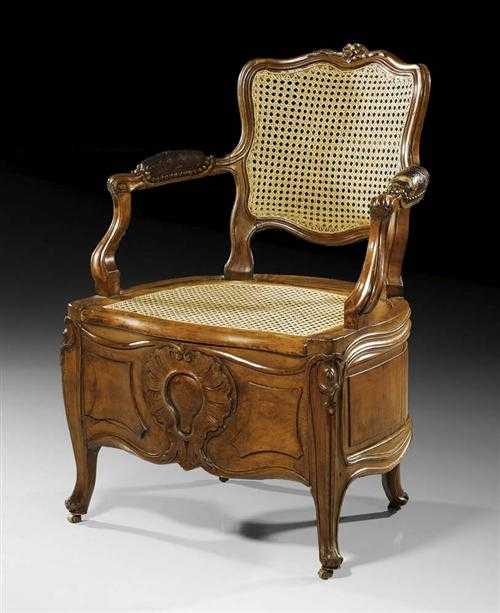 Appraisal: DRESSING ROOM CHAIR Louis XV stamped N HERICOURT Antoine H