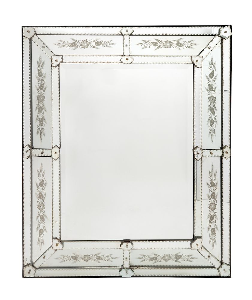 Appraisal: A Contemporary Venetian Style Mirror A Contemporary Venetian Style Mirror