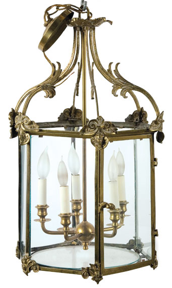 Appraisal: William IV Brass Hanging Lantern Estimate -