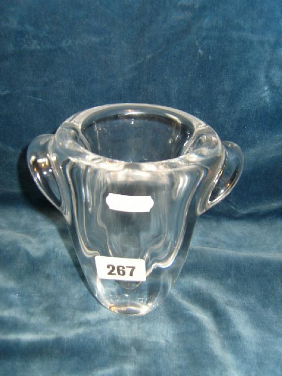 Appraisal: A th century Sevres modernist clear glass vase