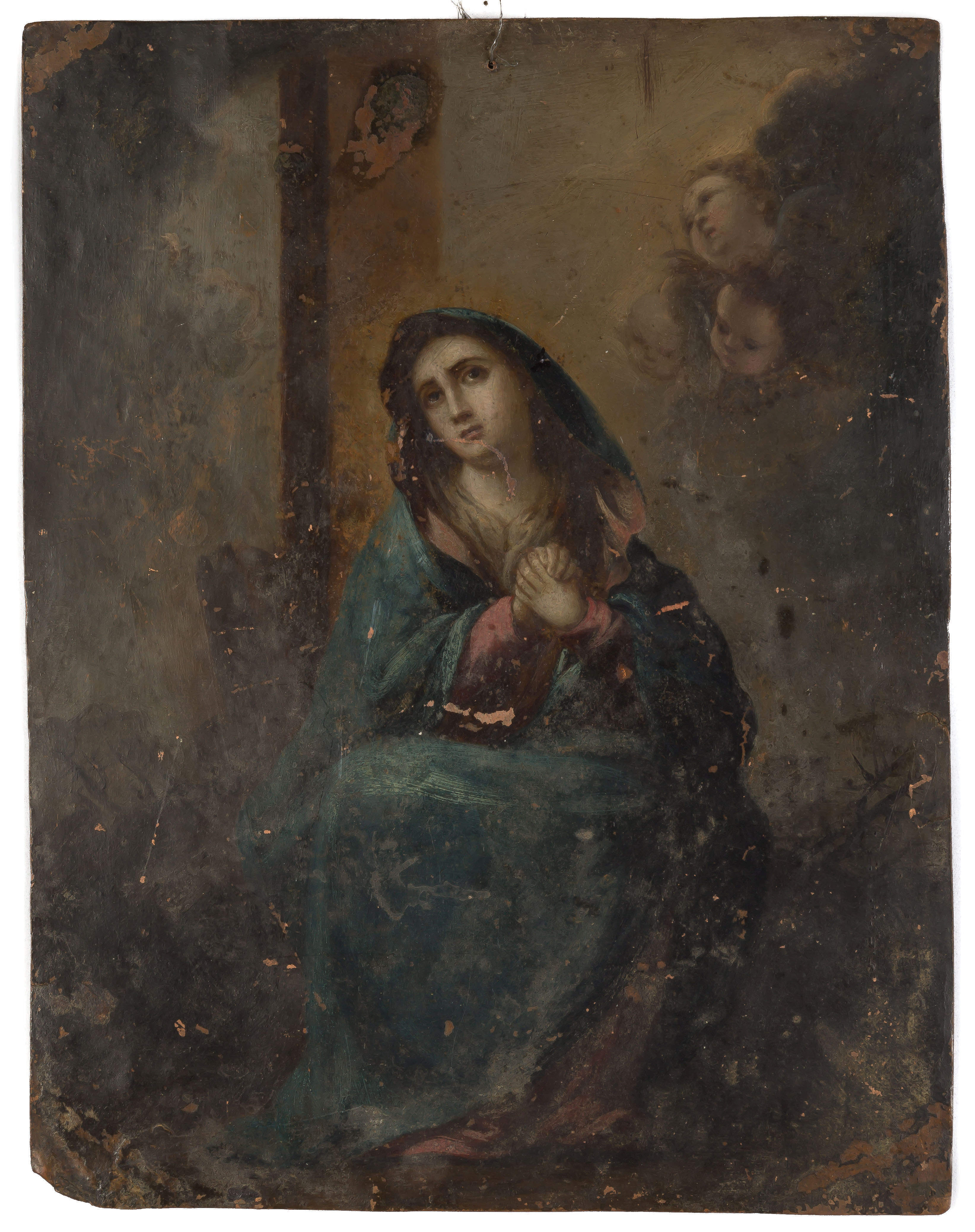 Appraisal: Oil on Copper of Madonna