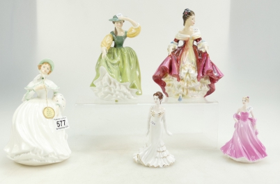 Appraisal: Royal Doulton lady figures Southern Belle HN Jessica HNH Buttercup