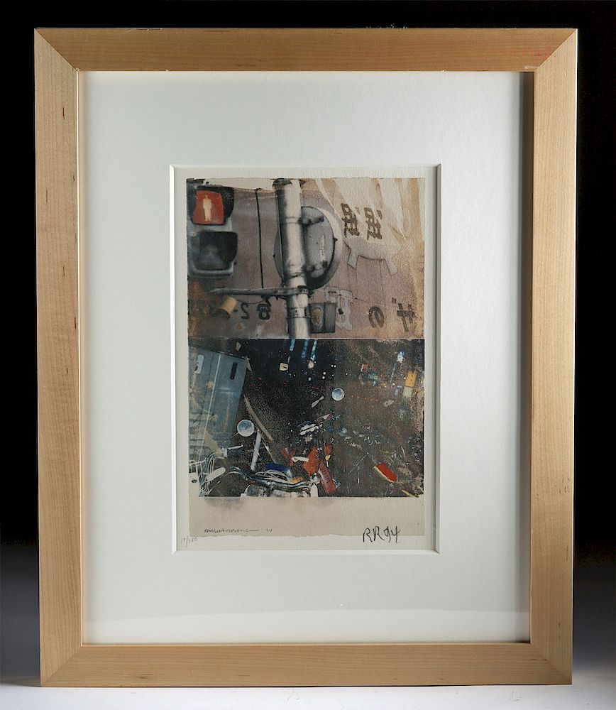 Appraisal: Signed Rauschenberg Print - Bulkhead Day Lights Robert Rauschenberg American