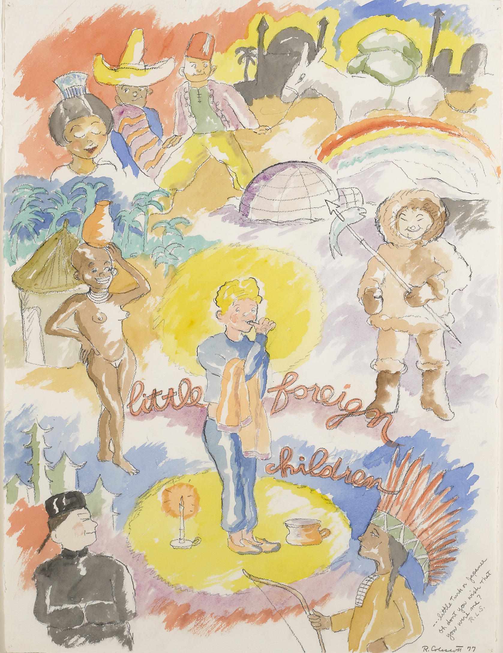 Appraisal: Property from the Collection of Linda Twichell Robert H Colescott