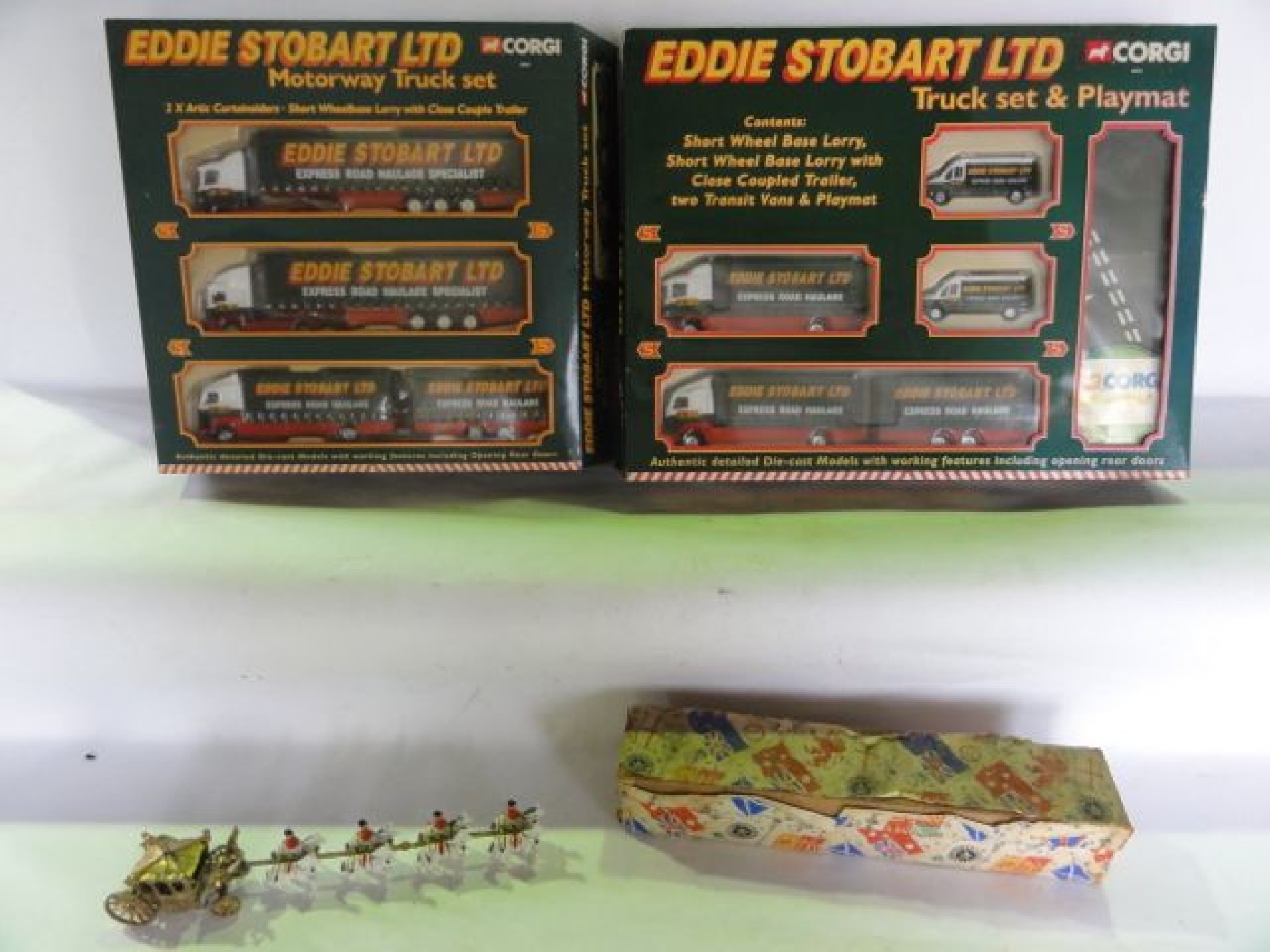 Appraisal: A boxed Eddie Stobart Ltd motorway truck set by Corgi