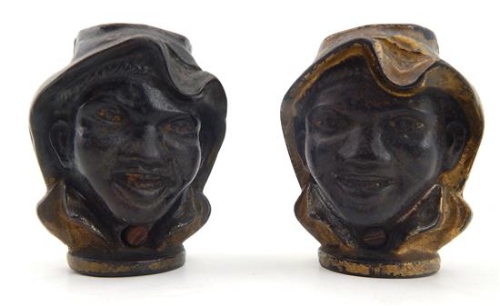 Appraisal: Two A C Williams cast iron still banks Two Face