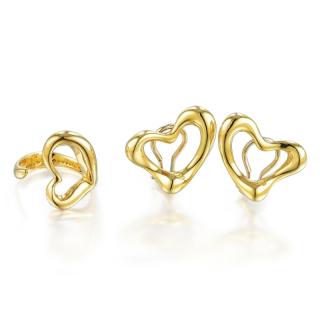 Appraisal: Tiffany Co Elsa Peretti Gold Heart Set Comprising a pair