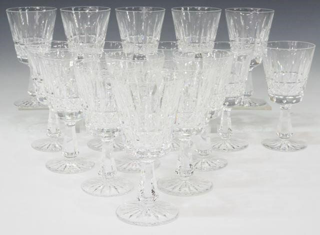 Appraisal: lot of Waterford Kylemore cut crystal water goblets bearing acid-etched