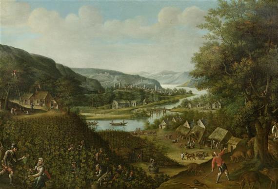 Appraisal: VALCKENBORCH MARTEN VAN L wen - Frankfurt River landscape with