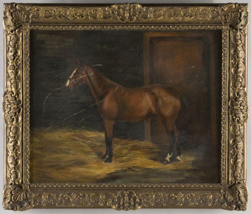 Appraisal: May Burton Br th- th c Brown Beauty oil on