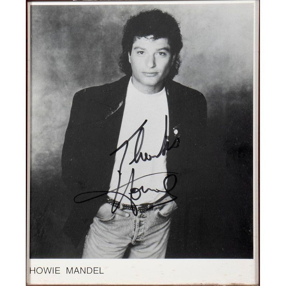 Appraisal: Howie Mandel Original autographed inscribed photograph Size x Condition Showing