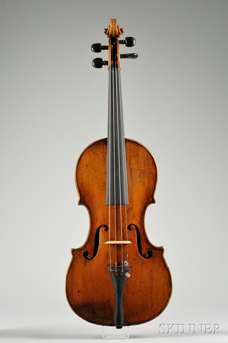 Appraisal: Violin c unlabeled the later neck and scroll length of