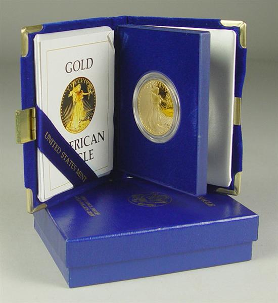 Appraisal: Proof Ounce Gold America Eagle Coin In original mint box