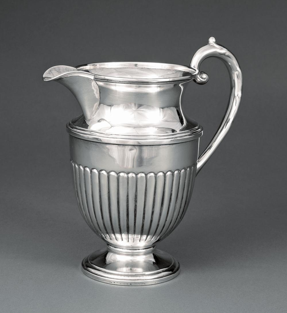 Appraisal: American Sterling Silver Water Pitcher in the Late Georgian Taste