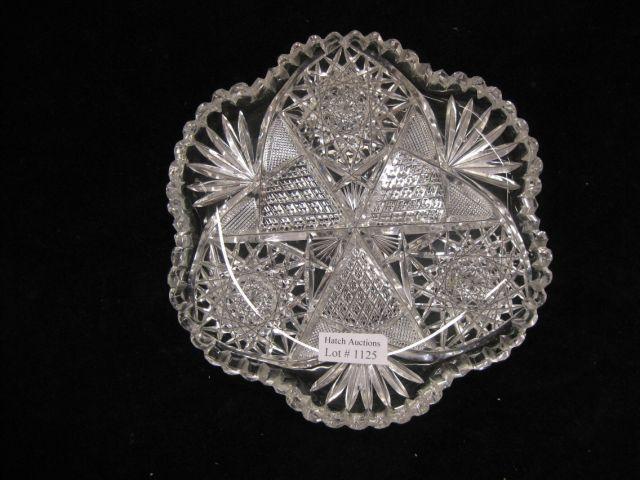 Appraisal: Brilliant Period Cut glass Dish floraform