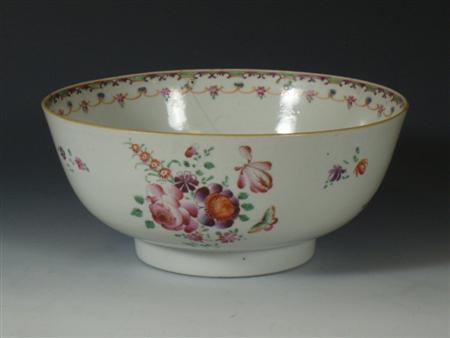 Appraisal: An th century Chinese export famille rose bowl decorated with