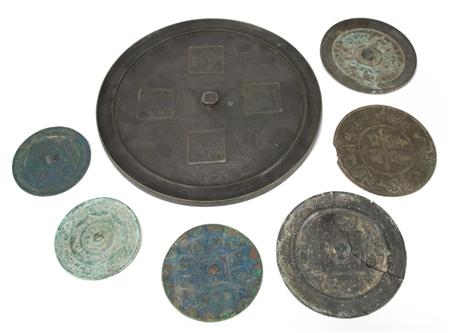 Appraisal: Group of Seven Chinese Bronze Mirrors Estimate -